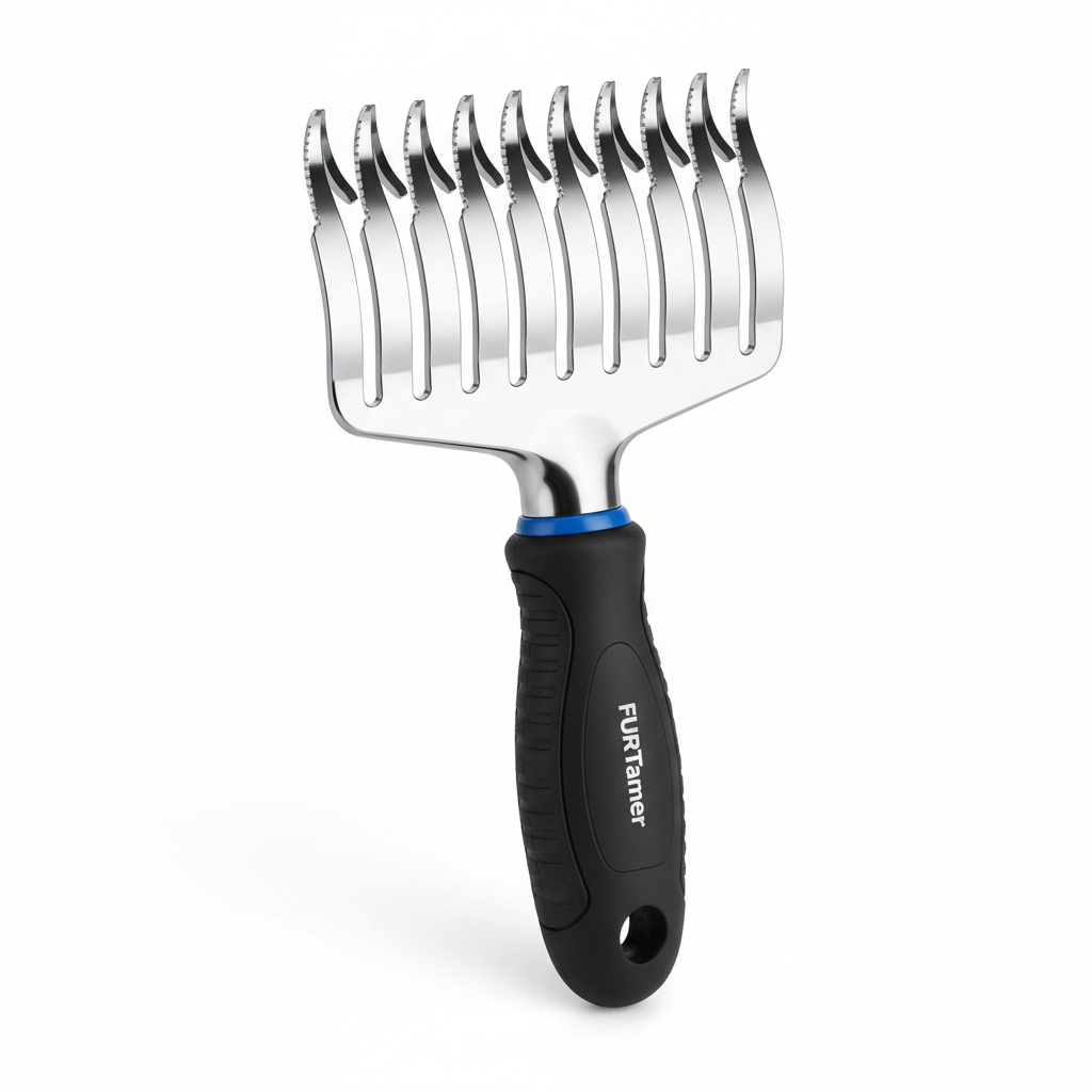 De-matting tool for Persian cat grooming