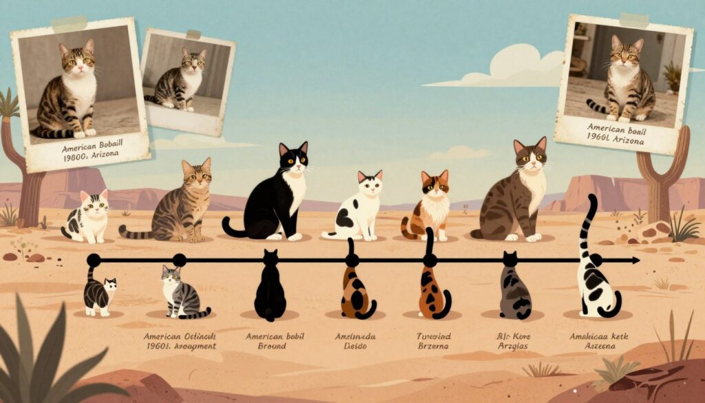 Historical representation showing early American Bobtail development