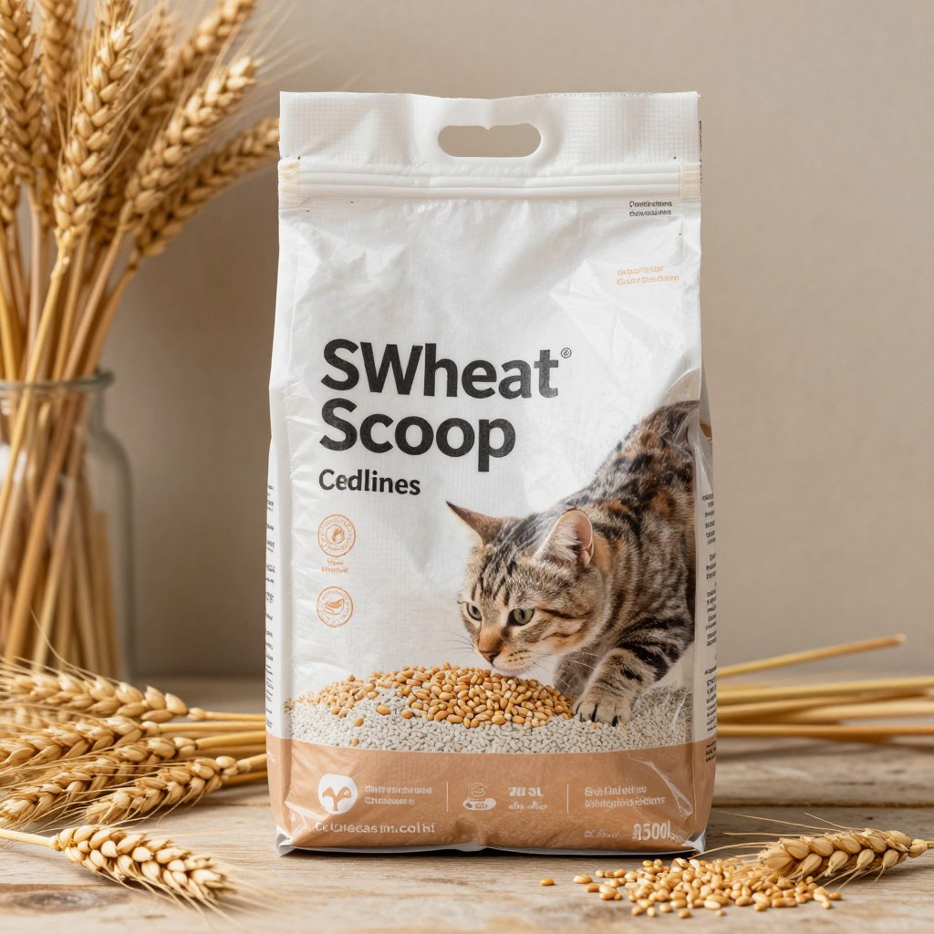 sWheat Scoop natural wheat cat litter